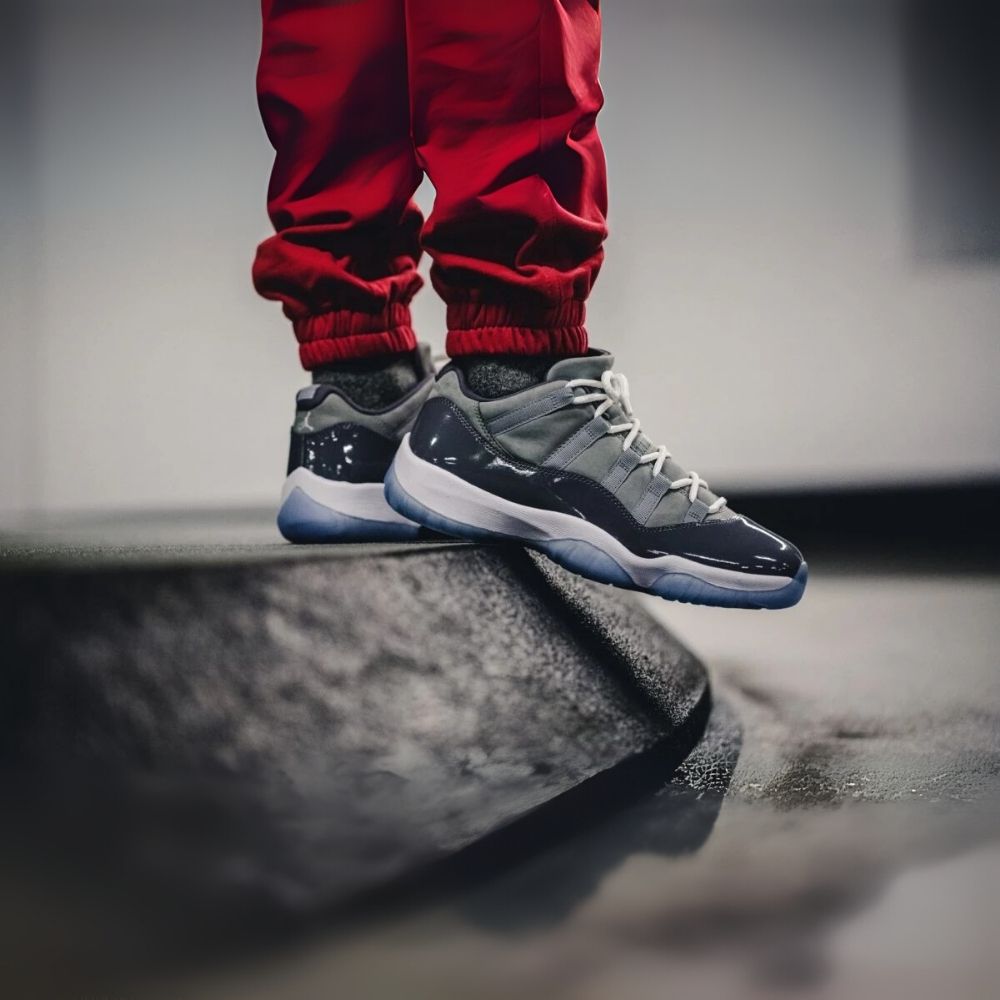On-foot of the Air Jordan 11