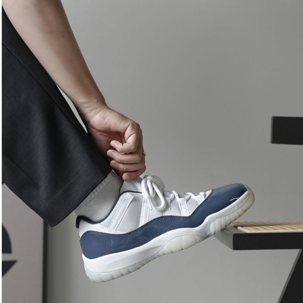 Real lifestyle image of Air Jordan 11