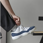 Real lifestyle image of Air Jordan 11
