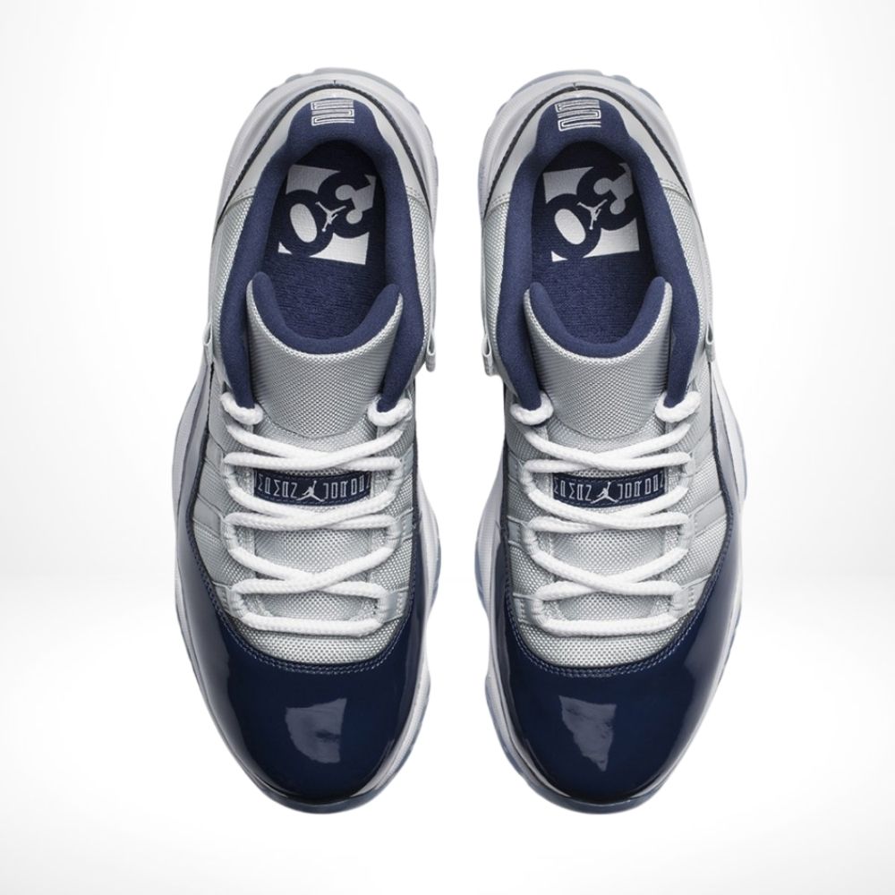 Top-down view of the Air Jordan 11