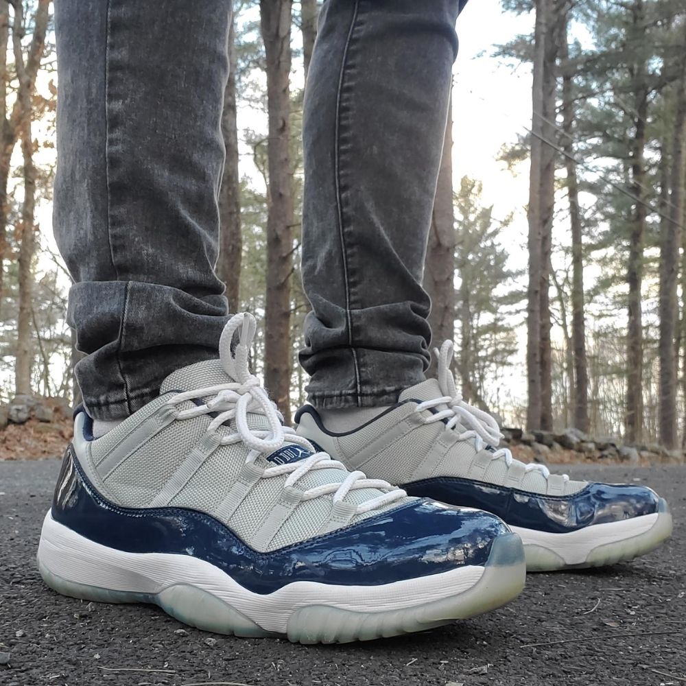 On-foot of the Air Jordan 11