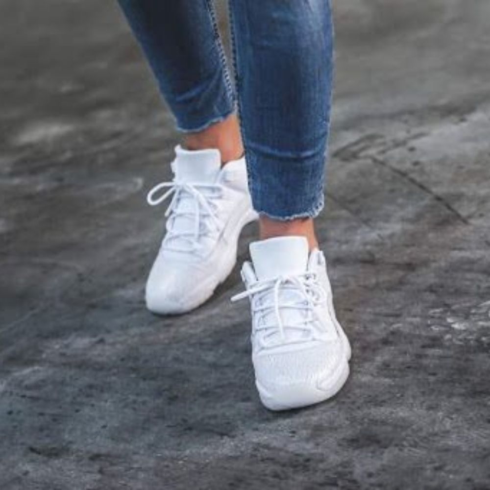 Real lifestyle image of Air Jordan 11