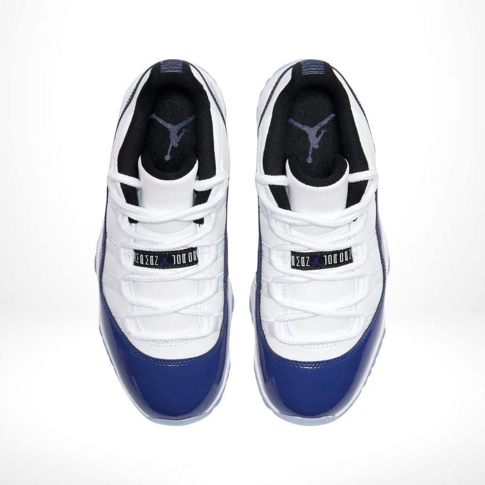 Top-down view of the Air Jordan 11