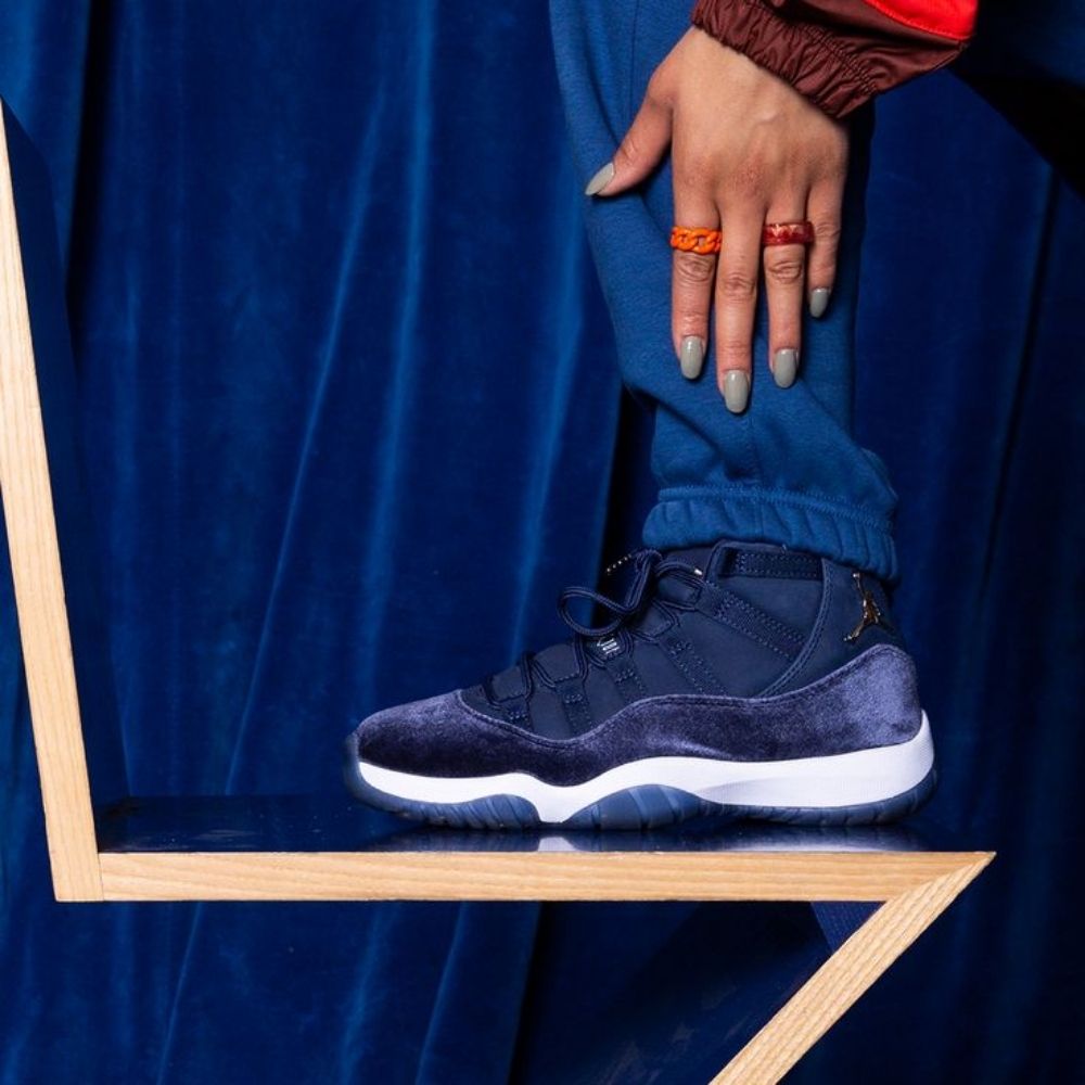 Real lifestyle image of Air Jordan 11