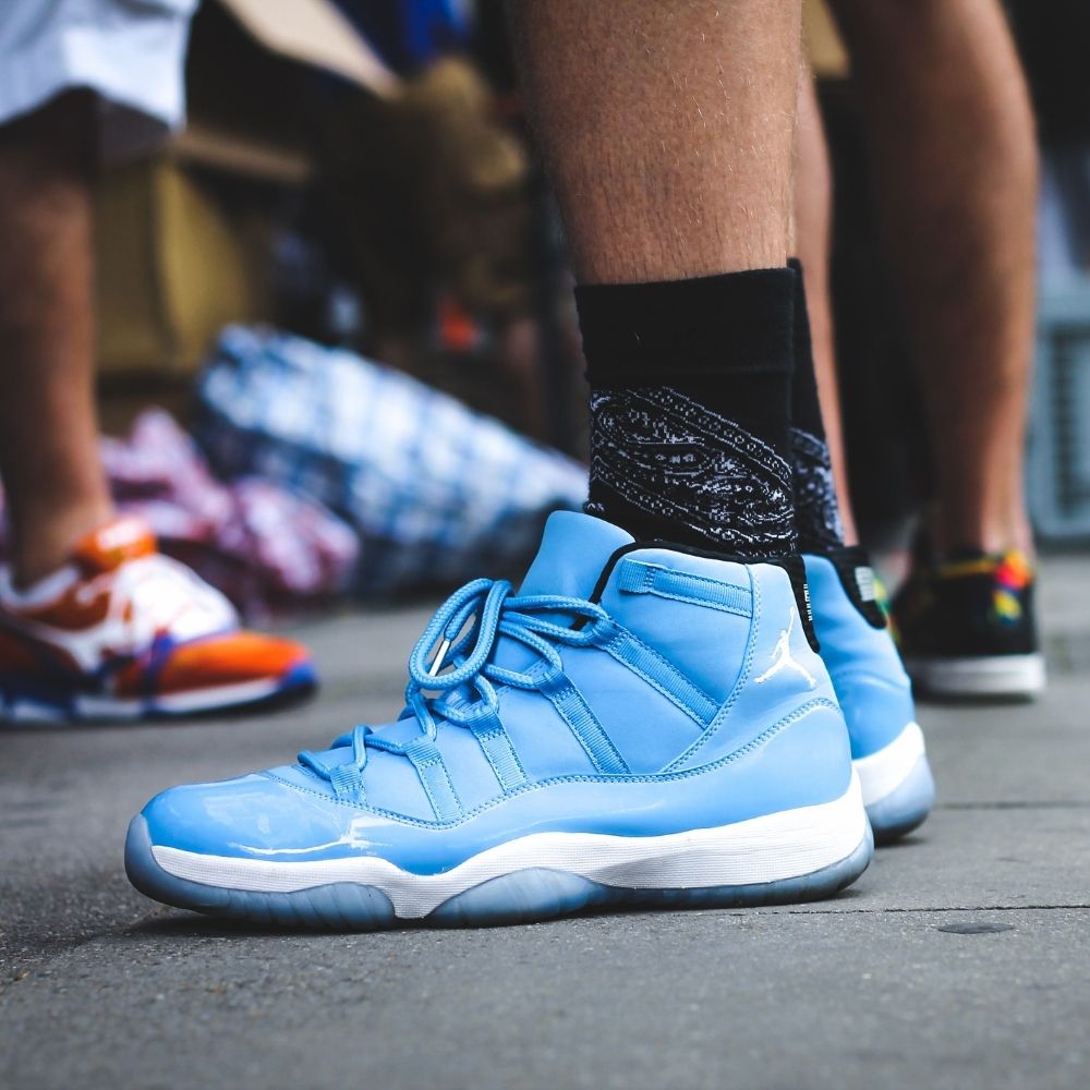 Real lifestyle image of Air Jordan 11