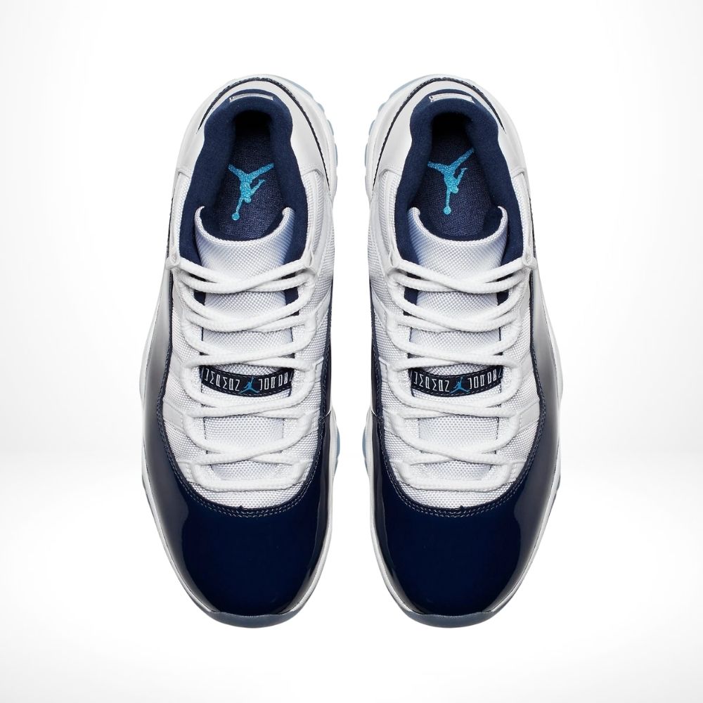 Top-down view of the Air Jordan 11