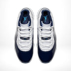 Top-down view of the Air Jordan 11