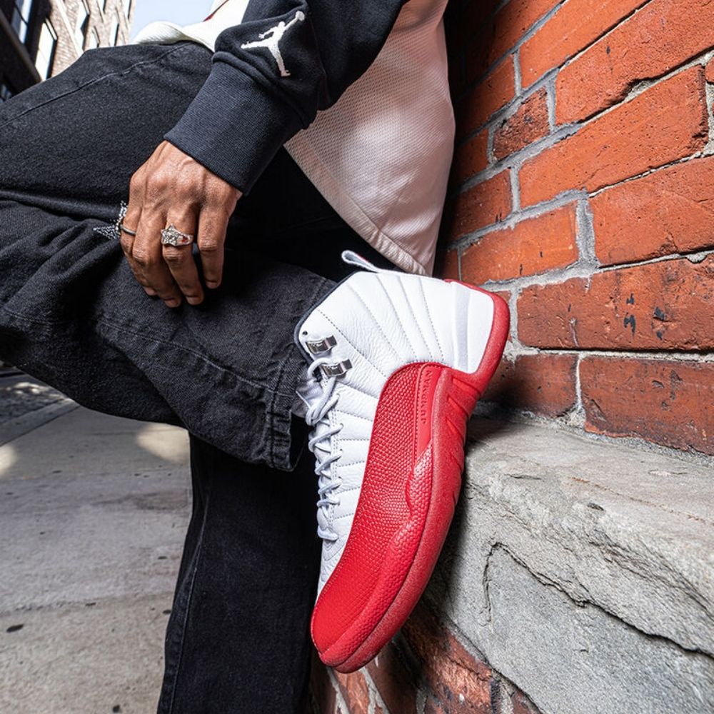 Real lifestyle image of Air Jordan 12