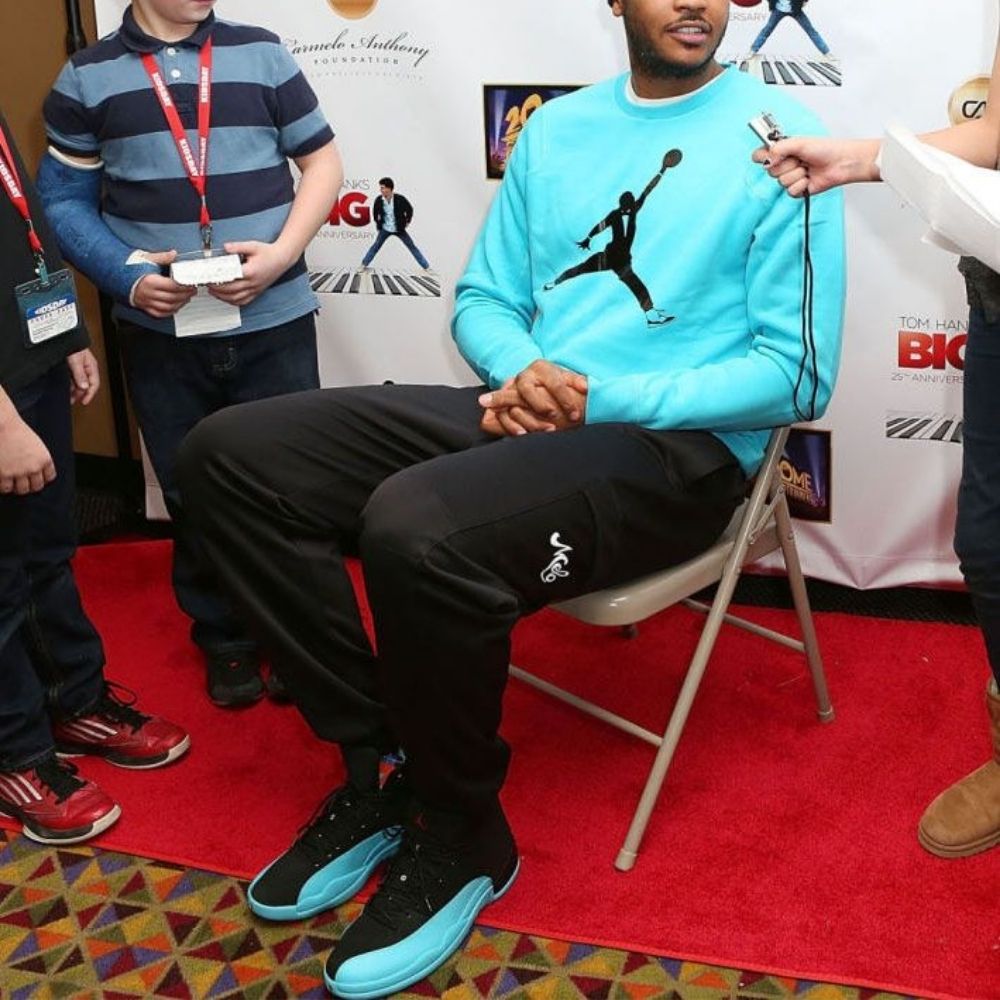 Real lifestyle image of Air Jordan 12