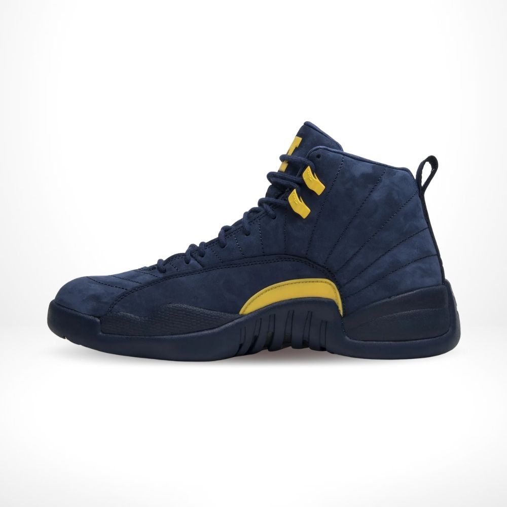 Medial side view of the Air Jordan 12