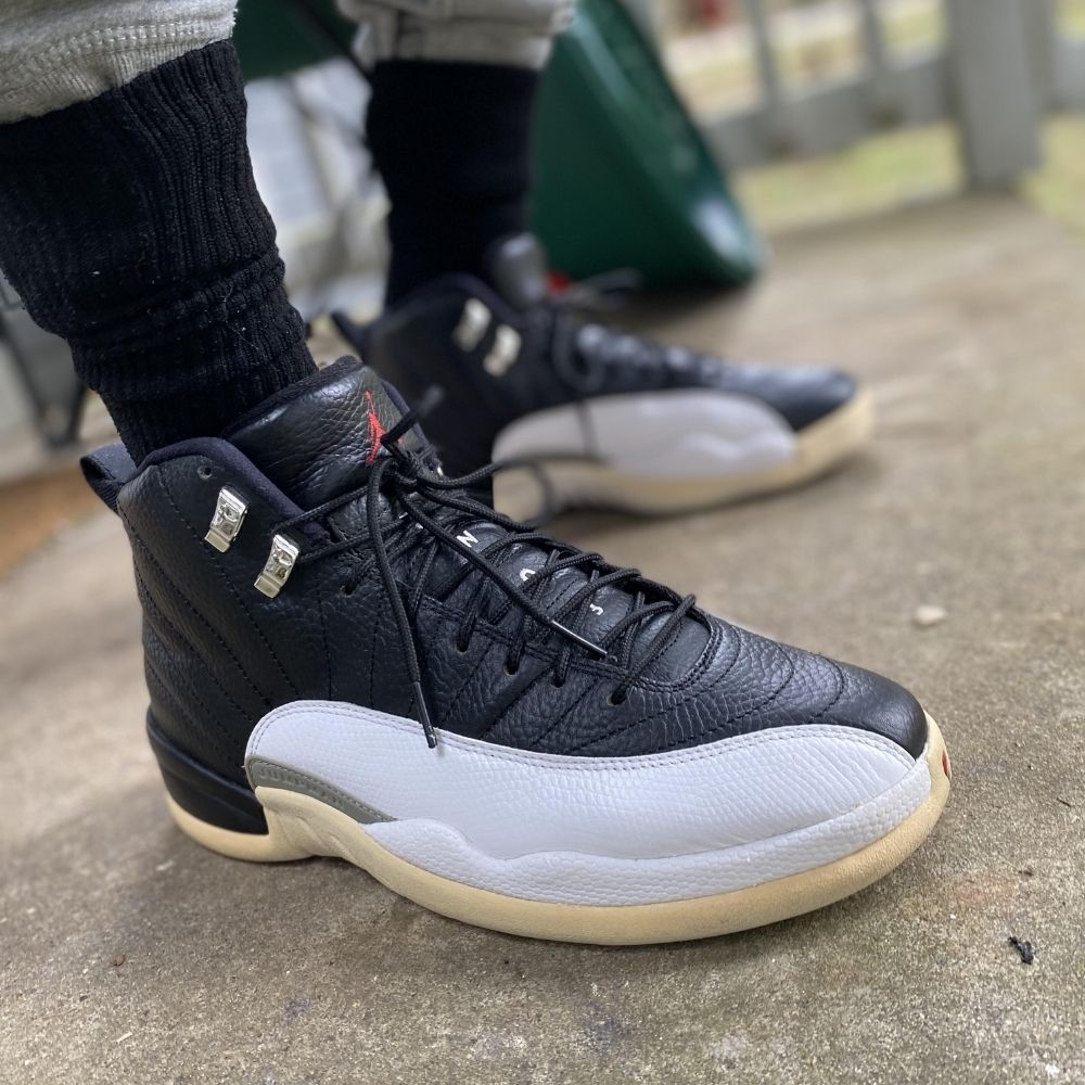 Real lifestyle image of Air Jordan 12