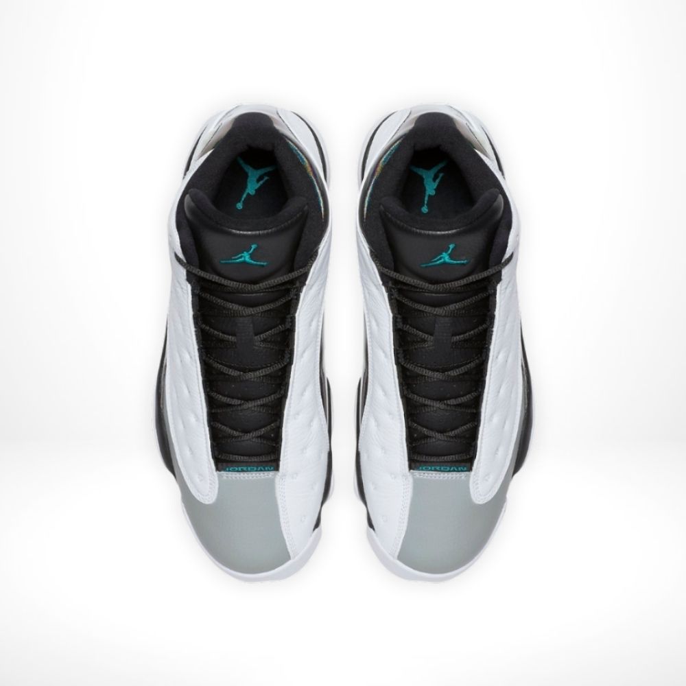 Top-down view of the Air Jordan 13