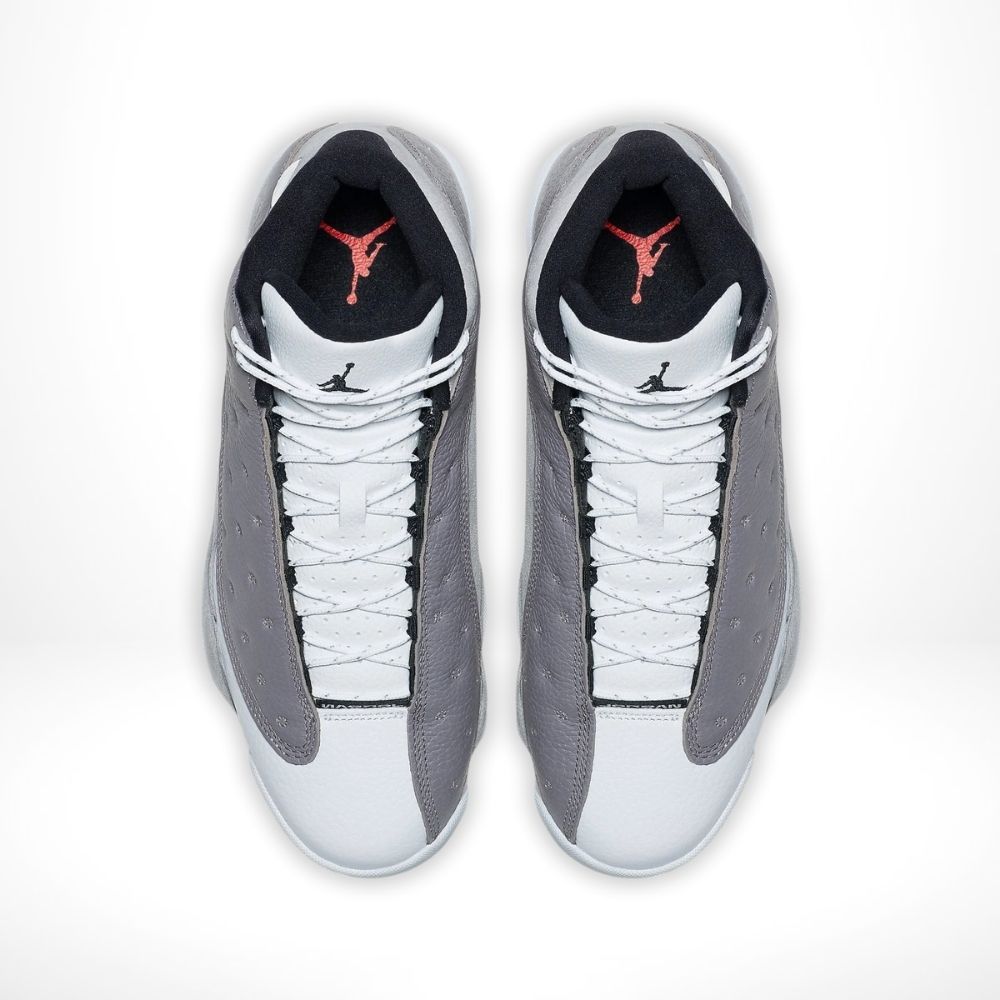 Top-down view of the Air Jordan 13