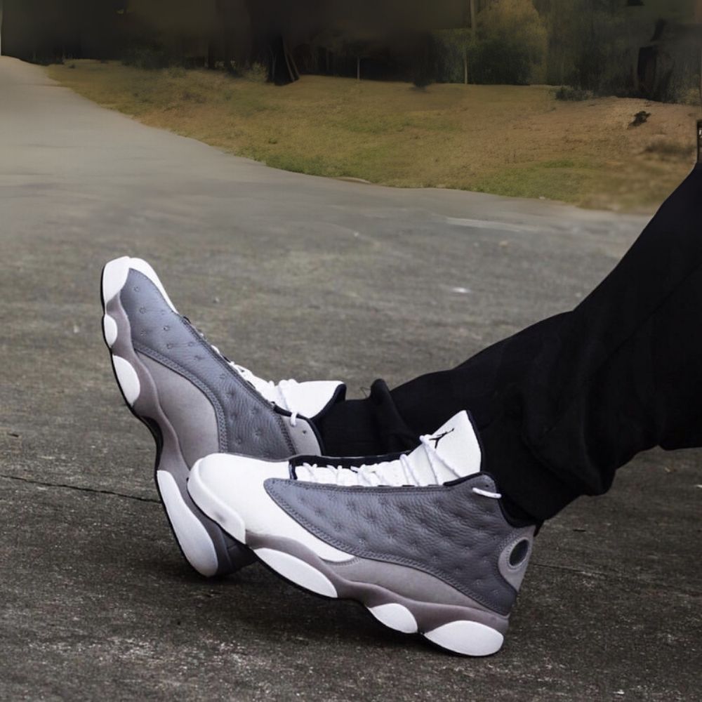 On-foot of the Air Jordan 13