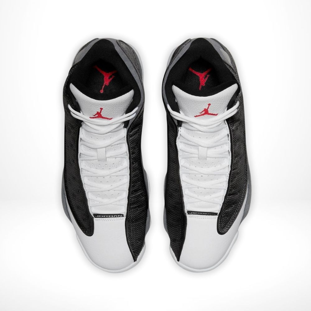 Top-down view of the Air Jordan 13
