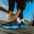 Real lifestyle image of Air Jordan 13