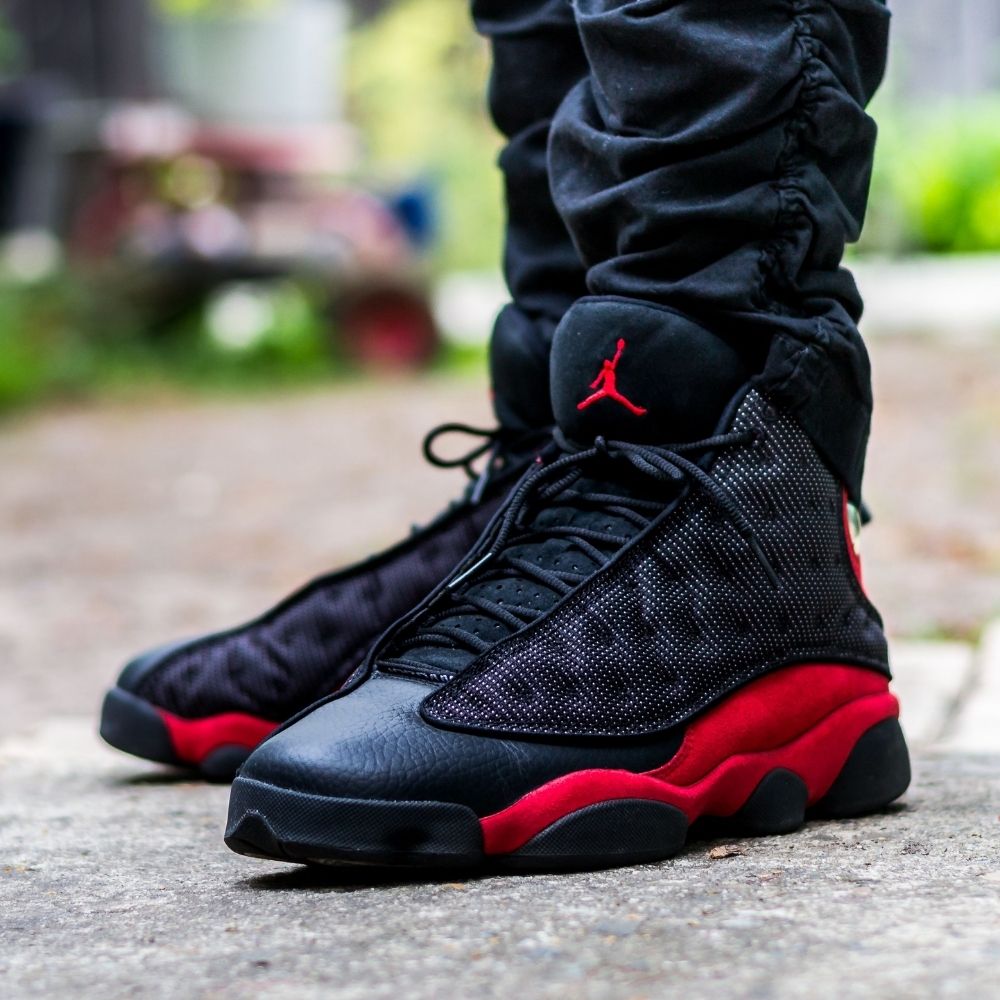 On-foot of the Air Jordan 13
