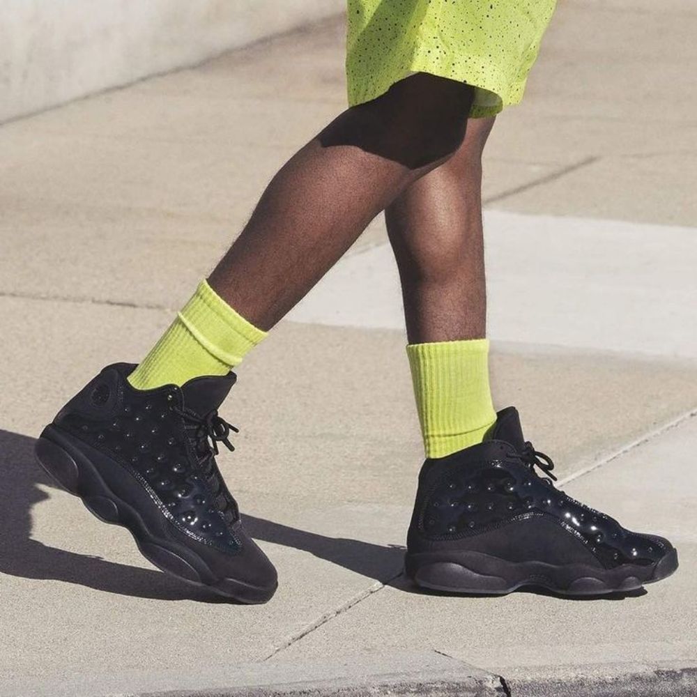 Real lifestyle image of Air Jordan 13