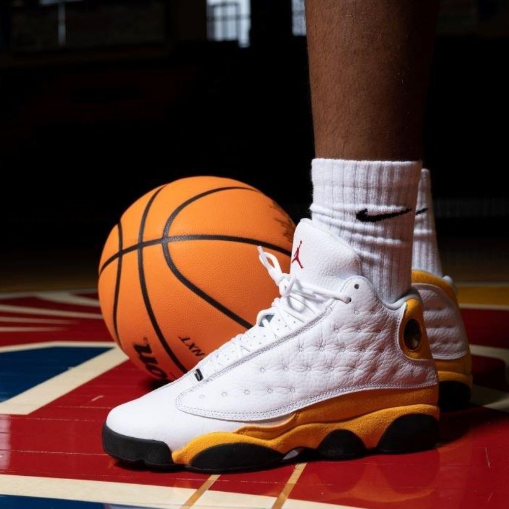 Real lifestyle image of Air Jordan 13