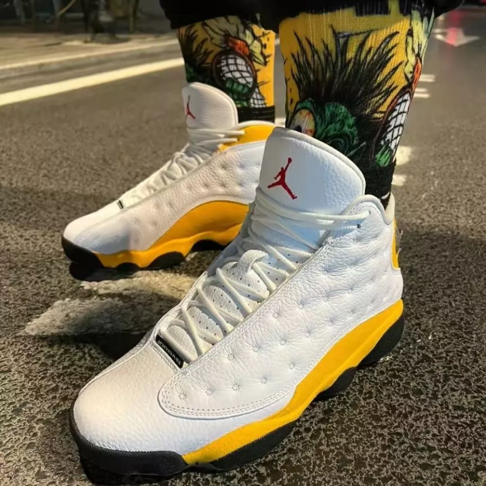 Real lifestyle image of Air Jordan 13