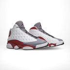 Angled front view of a full pair of Air Jordan 13