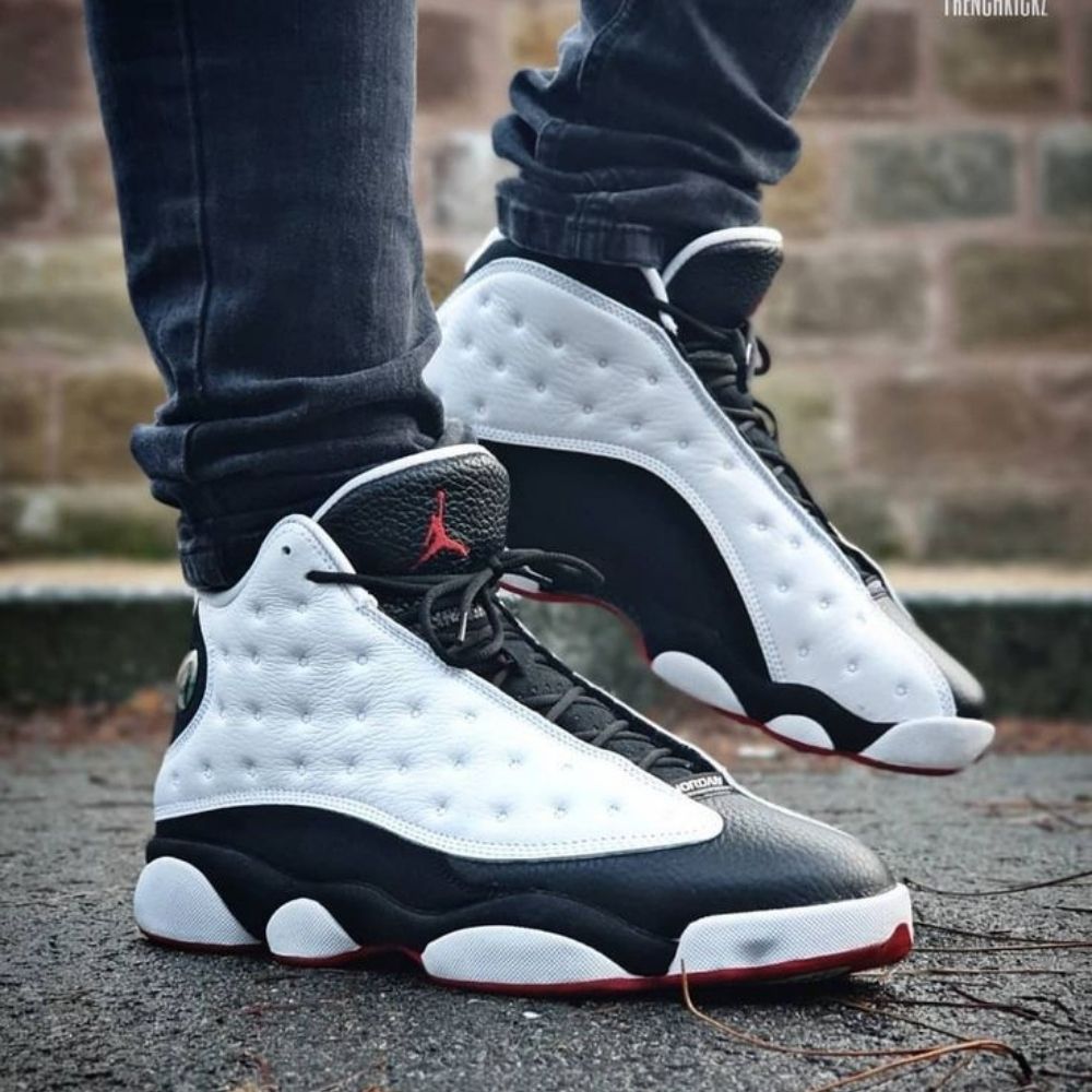 Real lifestyle image of Air Jordan 13