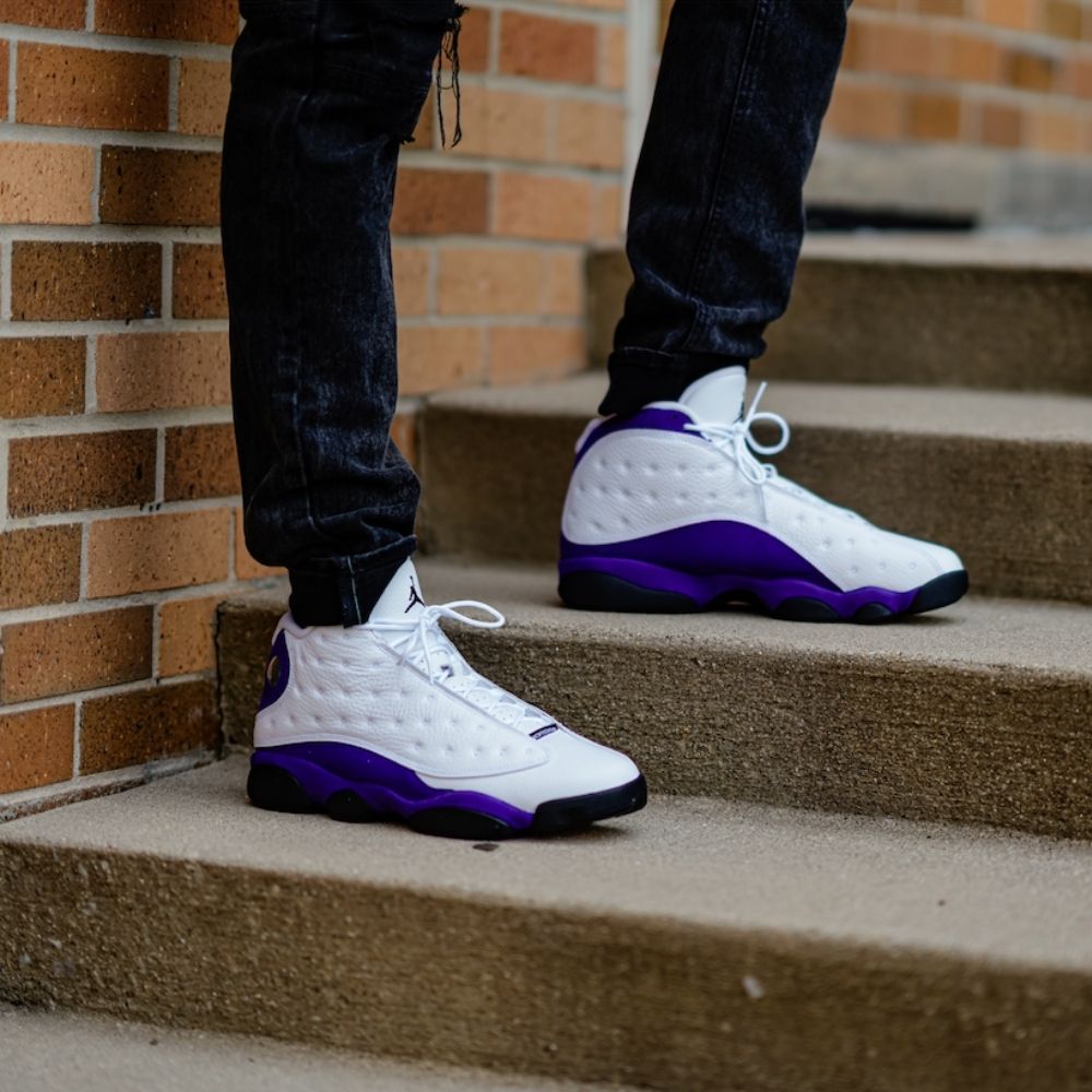 Real lifestyle image of Air Jordan 13