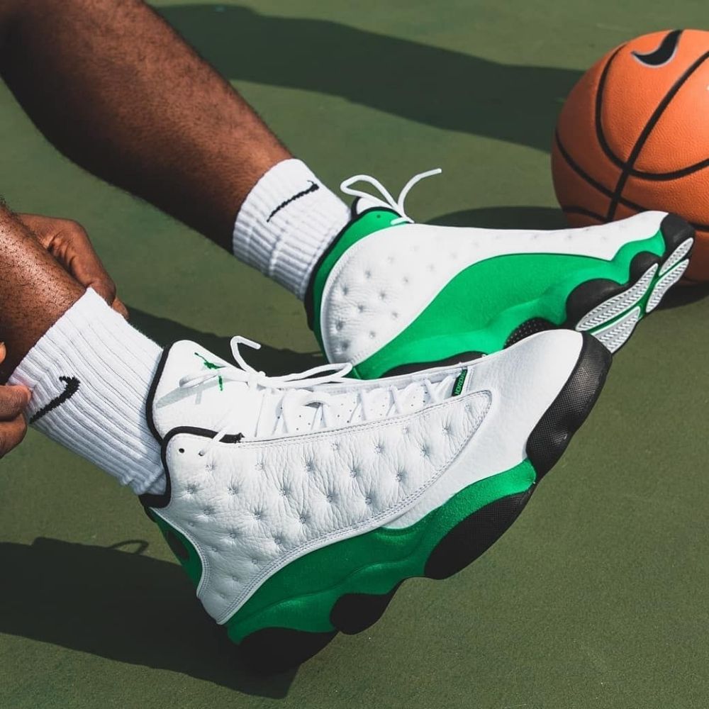 Real lifestyle image of Air Jordan 13