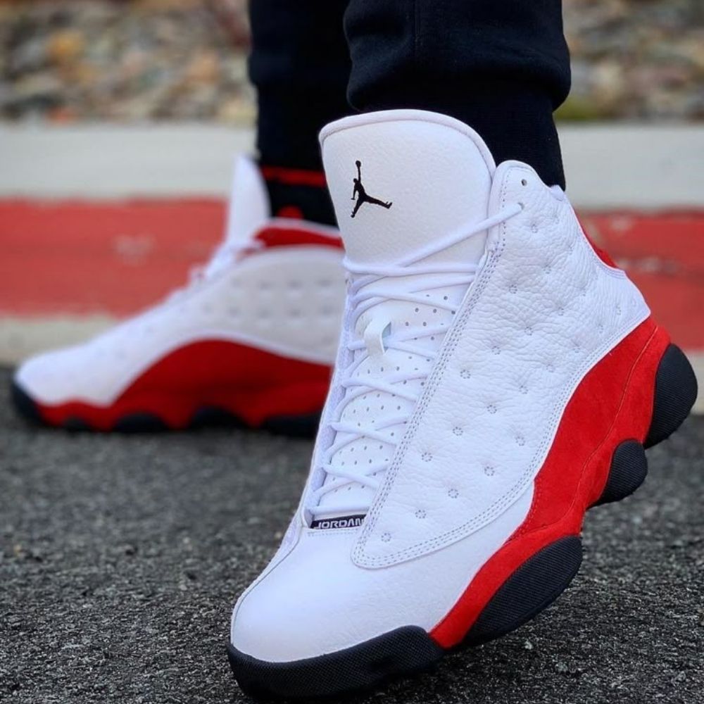 Real lifestyle image of Air Jordan 13