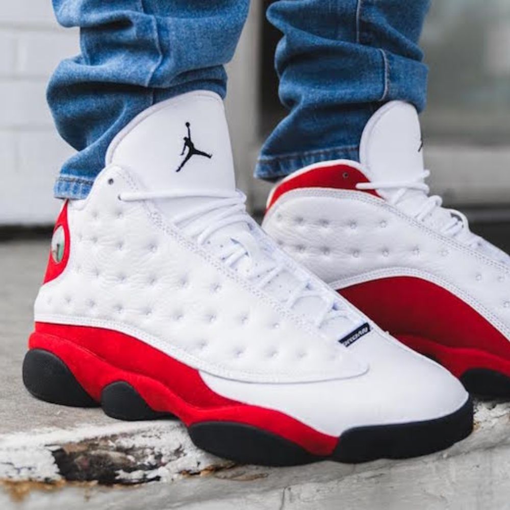 Real lifestyle image of Air Jordan 13