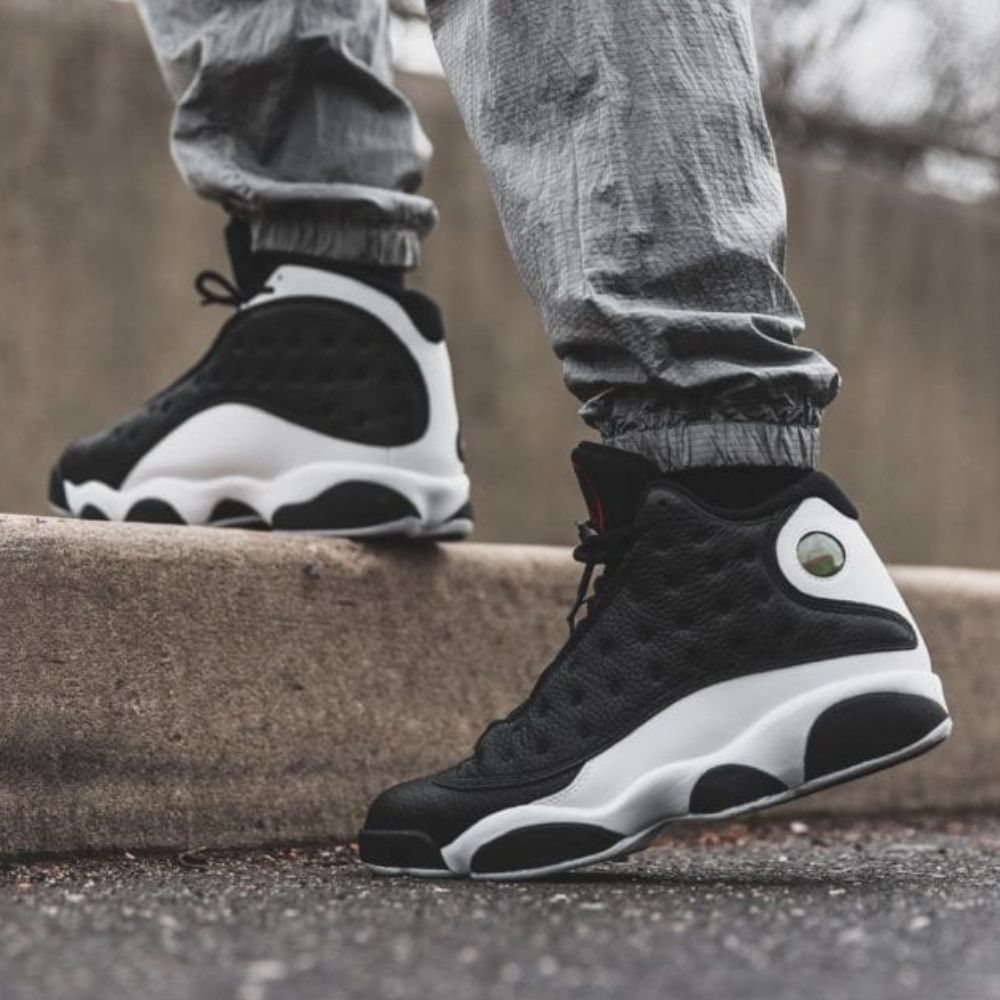 Real lifestyle image of Air Jordan 13