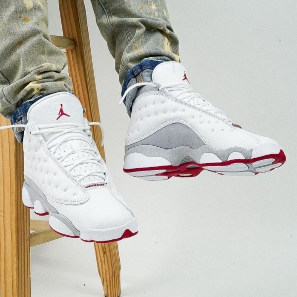Real lifestyle image of Air Jordan 13