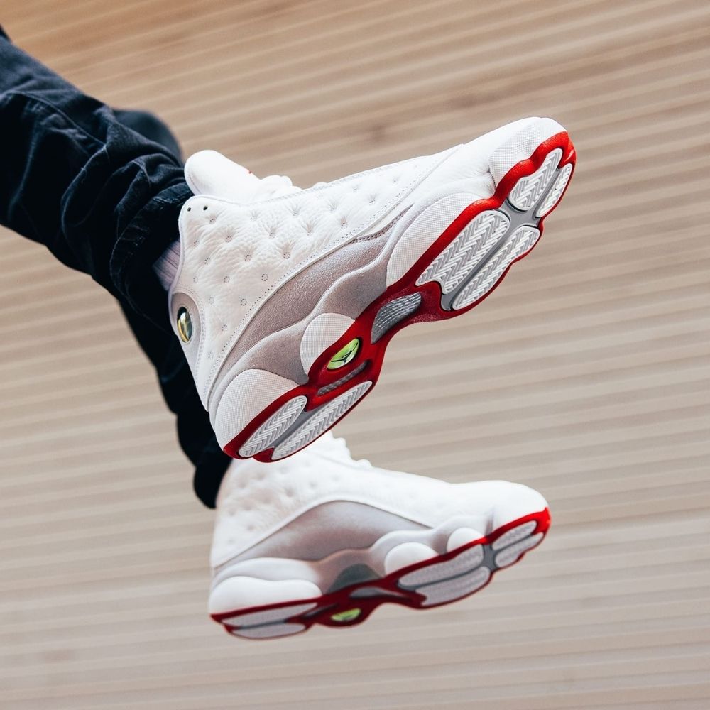 Real lifestyle image of Air Jordan 13