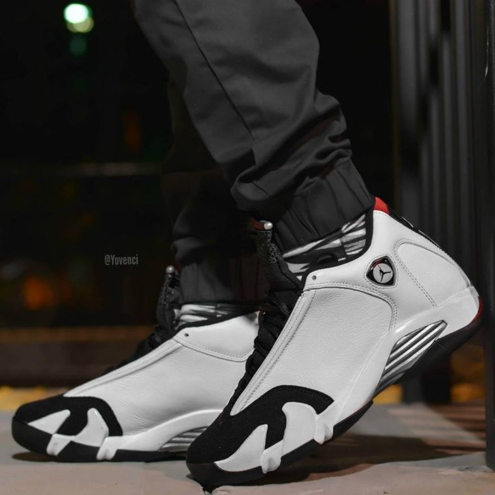 Real lifestyle image of Air Jordan 14