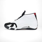 Medial side view of the Air Jordan 14