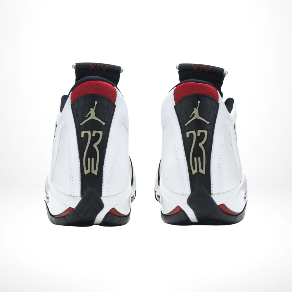 Rear view of the Air Jordan 14