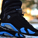 On-foot of the Air Jordan 14