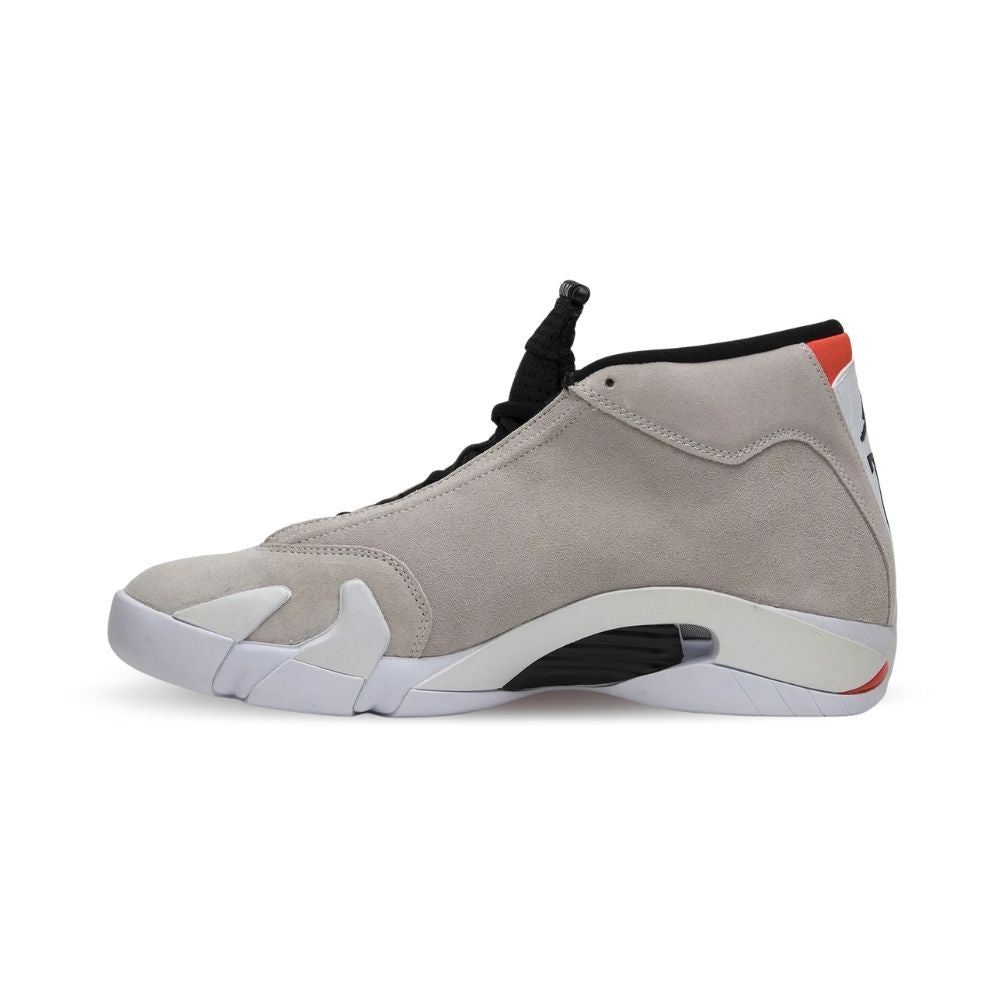 Medial side view of the Air Jordan 14