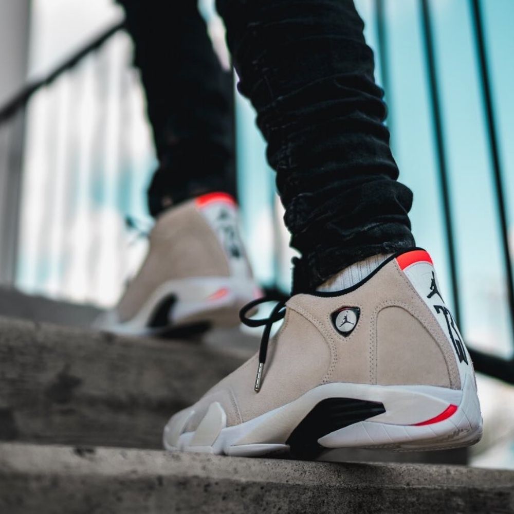 On-foot of the Air Jordan 14