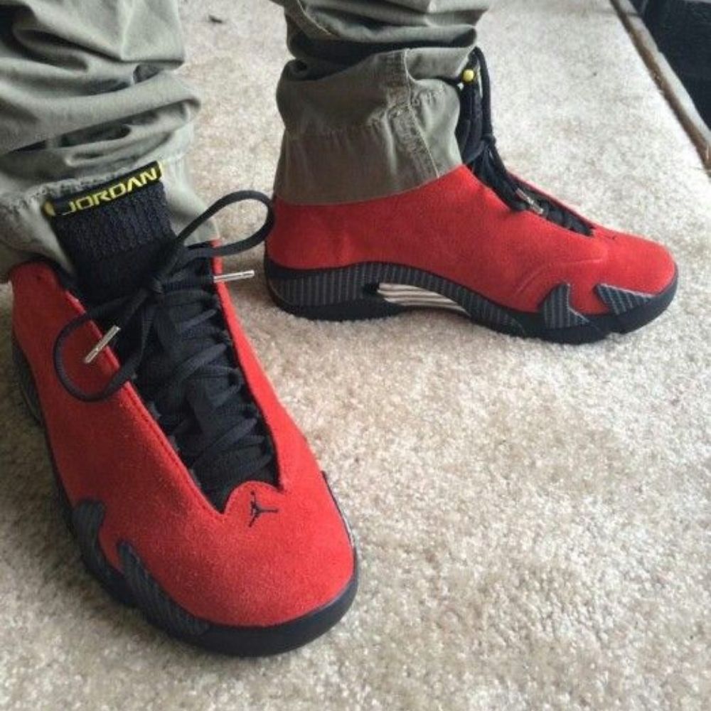 Real lifestyle image of Air Jordan 14