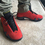 Real lifestyle image of Air Jordan 14