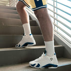 Real lifestyle image of Air Jordan 14