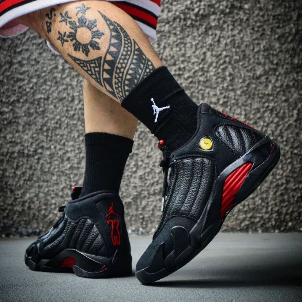 Real lifestyle image of Air Jordan 14