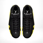Top-down view of the Air Jordan 14
