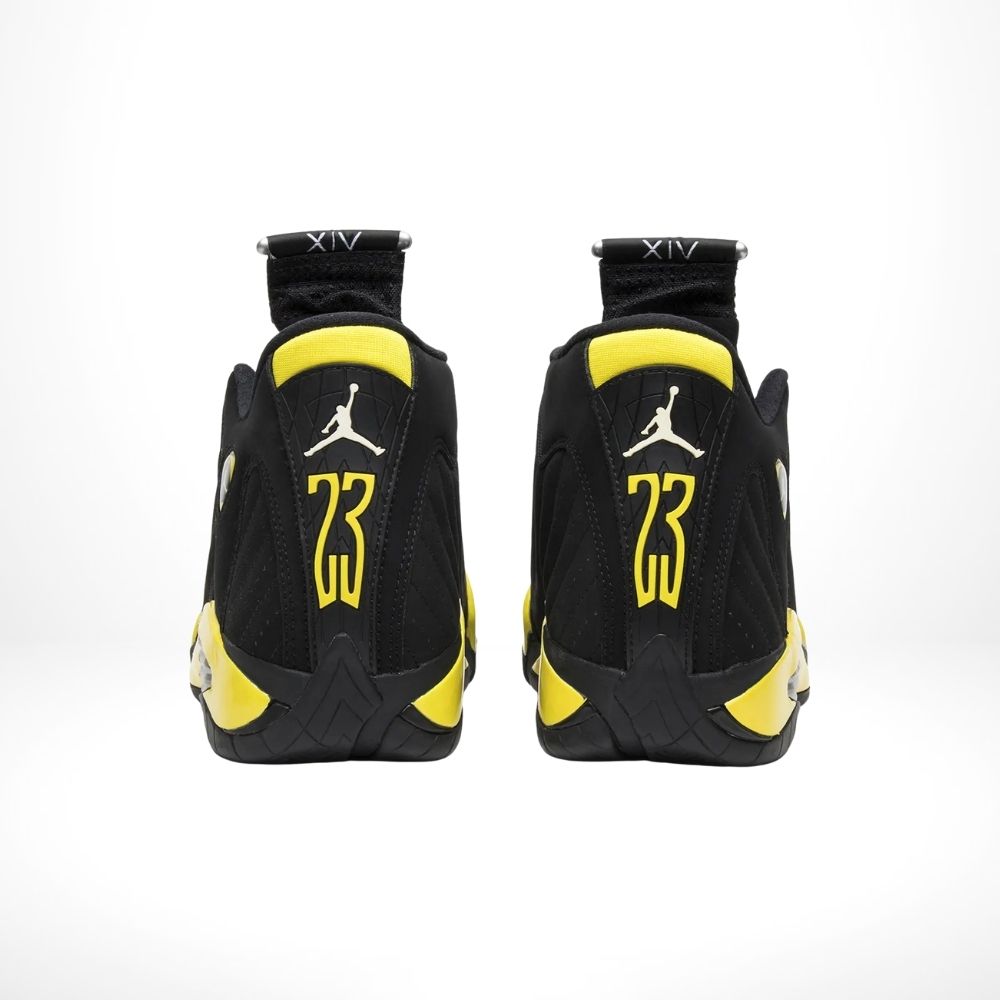 Rear view of the Air Jordan 14