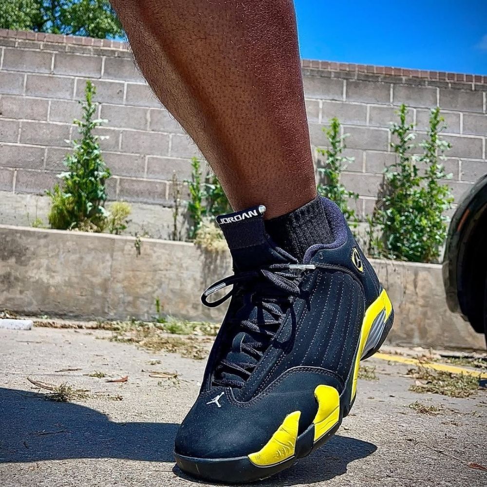 On-foot of the Air Jordan 14