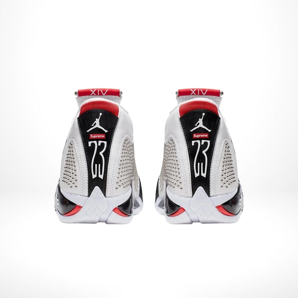 Rear view of the Air Jordan 14