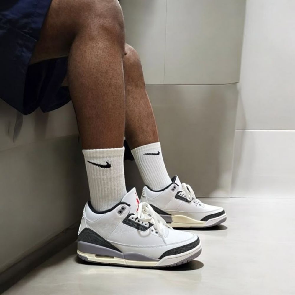Real lifestyle image of Air Jordan 3