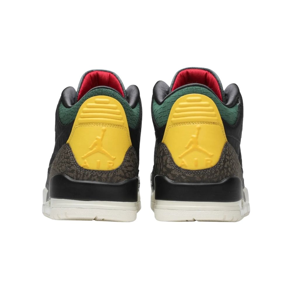 Rear view of the Air Jordan 3