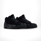 Angled front view of a full pair of Air Jordan 3